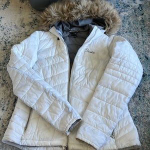 Lightweight ski jacket w fur lined good